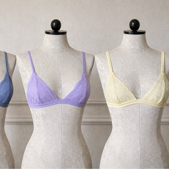 Lace Triangle Bralettes - Picture 2 of 3